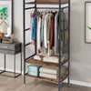 Heavy Duty Clothes Rail Storage Adjustable Garment Stand Hanging Display Shelf