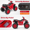 Kids Ride on Car 24V Soft Start Electric Vehicle with LED Lights-Red