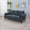 Panana Linen Fabric 2 & 3 Seater Sofa Couch with Wood Legs 3 Colours
