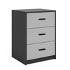 3 Drawer Wooden Bedroom Bedside Cabinet Furniture Storage Nightstand Side Table
