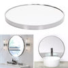 ExtraLarge Industrial Round Wall Mirror Brushed Silver Metal Frame 40 50 60 80cm