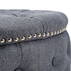 Round Large Coffee Table Low Tea Stand Stool Chair Side Padded Pouffe Footstool
