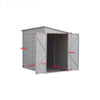9FT Galvanized Steel Outdoor Bicycle Shed Bike Tool Storage House Garden Shed