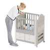 Premium Baby Toddler Cot Bed with Wheels & 4 Drawers Eco-friendly 85x62x108cm UK