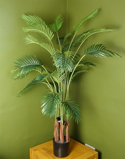 Large Artificial Palm Tree Potted in Black Pot 150cm