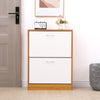 SHOE CABINET 2 DRAWER STORAGE CUPBOARD RACK SHELF FOOTWEAR ORGANISER SHOE STAND