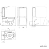 Bathroom Rimless Round Close Coupled Toilet Soft Close Seat Cistern Pan WC