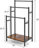 Towel Rack Towel Rail Freestanding Towel Holder Drying Stand with 3 Towel Rails