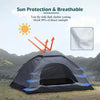 2-3 Person Portable Camping Tent Sunproof Waterproof Outdoor Hiking Backpack