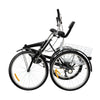 Adult Tricycle Folding Trike Bicycle 3-Wheel Bike 7-Speed Tricycle W/ Basket