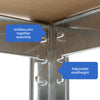 1.8m Warehouse 5 Tier Racking Shelf Heavy Duty Steel Garage MDF Shelving Unit