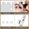 17 Dimmable LED Bulbs Hollywood Makeup Mirror Large Vanity Light Mirror Tabletop