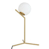 Desk Lamp Indoor Lighting Table Bedside Light w/ White Glass Ball Lampshde Decor