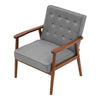 Modern Accent Armchair Comfy Reading Chair Upholstered Single Lounge Chair Seat