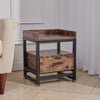Night Stands with Drawer Bedside Cabinet Bedroom End Side Table Wooden Furniture