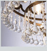 Modern Black Crystal Chandelier 24'' Round 4-Tier Crystal Lighting Fixture