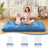 Costway Japanese Floor Mattress Futon Mattress 190 x 120 x 10 cm-Navy