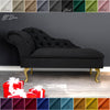 Chaise Lounge Chesterfield Sofa Black Accent Chair Lucian Tufted Longue