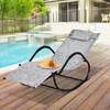 Rocking Sun Lounger, Garden Rocking Chair Zero Gravity Lounge Chair, Outdoor Pat