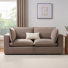 Dusk Boston Sand Velvet 2 Seater Sofa RRP £560