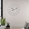 Wall Clock 40cm Hollow Metal Clock for Living Room Bedroom Kitchen Home Decor UK