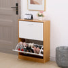 SHOE CABINET 2 DRAWER STORAGE CUPBOARD RACK SHELF FOOTWEAR ORGANISER SHOE STAND