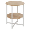 2 Tier Wooden Side Table End Display Round Small Coffee Table Bedroom Office