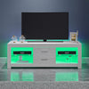 Modern TV Stand High Gloss Doors Entertainment Unit Cabinet With RGB LED Lights