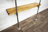 Industrial Silver Floating Shelves, Pipe Shelf DIY Rustic - Urban, Vintage