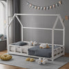 Chimney House Bed Frame Single Bedframe Low Feet Solid Pine Wooden Bed Furniture