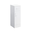 Bathroom Cabinet Cupboard Wooden Floor Freestanding Drawer Storage Unit White