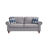Luxury 2, 3 Seater Linen Fabric Couch Sofa Armchair with 2 Pillows Living Room