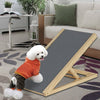 Freestanding Dog Ramp Pet Puppy Ramp Adjustable Heights & Non-Slip Carpet Stair