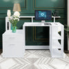 Computer Office Desk Writing Study Table Workstation w/ Shelves & Drawers White