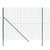 Lechnical Wire Mesh Fence Green 2.2x25 m Galvanised Steel,Garden Border O7J6