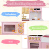 Chef Pretend Play Toy Play Kitchen Toy Set w/Oven & Sink-Pink