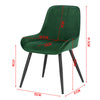 2/4/6x Dining Chair Velvet Upholstered Armchair w/ Metal Leg Home Kitchen Office
