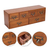 Vintage Wooden Small Cabinet Storage Box Desktop Organizer Unit Display Shelving