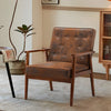 Modern Accent Armchair Comfy Reading Chair Upholstered Single Lounge Chair Seat
