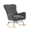 Modern Rocking Chair Swing Rocker Armchair Baby Rocking Chair For Nursery Grey