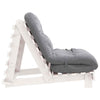 Futon Sofa Bed with White 80x206x11 Solid Wood Pine M4N8