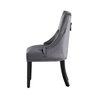 Velvet Dining Chair with Door Knocker Ring Windsor Dressing Room Chair 1/2/4/6