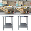 Commercial Catering Kitchen Stainless Steel Table Worktop Work Bench Prep Table