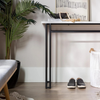 Console Table Narrow Hallway Faux Marble Entryway Desk Storage Living Room
