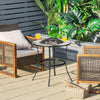 Outdoor Garden Wood Burning Fire Pit Log Burner Firepit Round Coffee Table