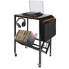 Record Player , Turntable Stand Vinyl Albums Storage Organizer Table with Wheels
