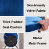 Dining Chairs Set of 2/4 Velvet Kitchen Chairs with Metal Legs