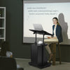 Mobile Sit to Stand Desk Home Adjustable Rolling Laptop Standing Desk