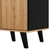 Modern 140cm Sideboard Cabinet Storage Unit with LED Lights and Glass Doors