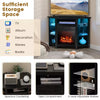 Fireplace TV Stand for TVs up to 50 Inches Electric Fireplace Insert LED Lights